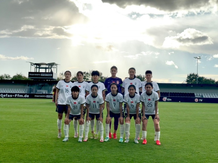 中国U20女足3-0美因茨U23女足,肖亚飞、余星悦、宋利娟进球