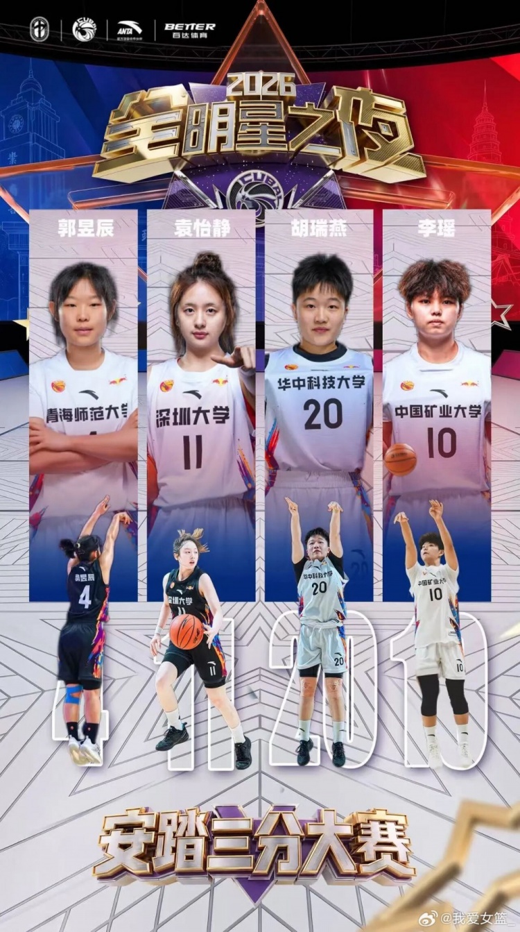 CUBAL全明星之夜来袭 四位神射手出战三分大赛